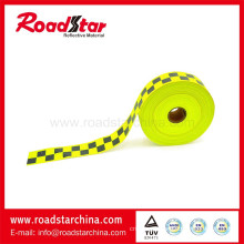 High visibility reflective caution tape